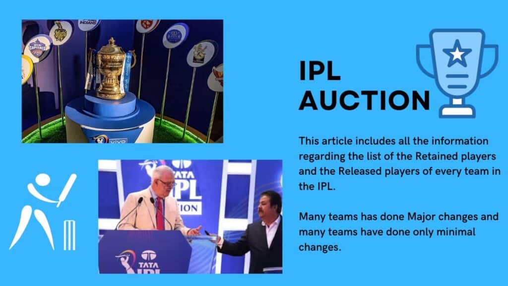 IPL Auction 2024 List Of Retained Player And Released Player 2024 IPL