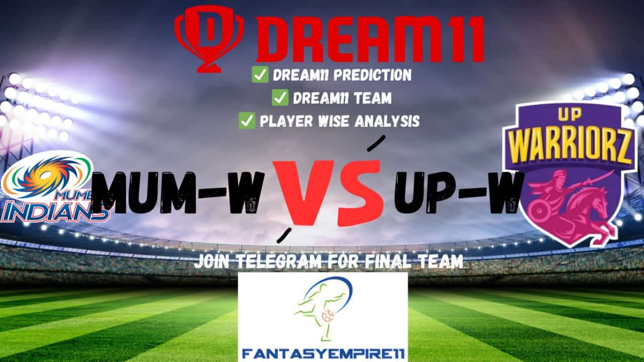 MUM-W VS UP-W Dream11 Prediction, Dream11 Team| Pitch Report|Playing11