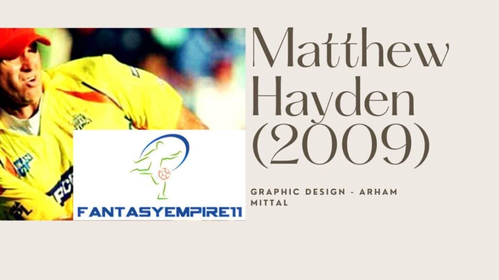 Matthew Hayden IPL Orange Cap