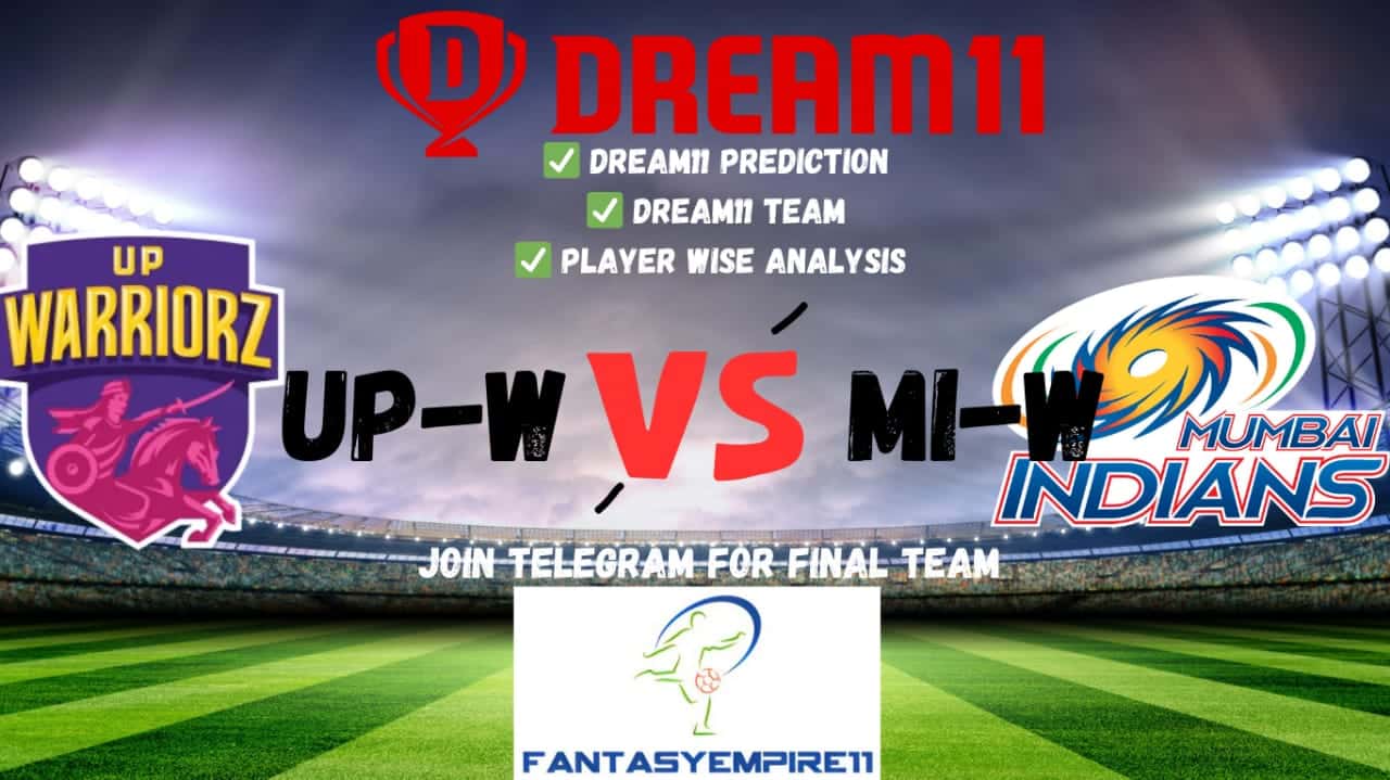 UP-W VS MI-W Dream11 Prediction| Dream11 Team| Pitch Report| Playing11
